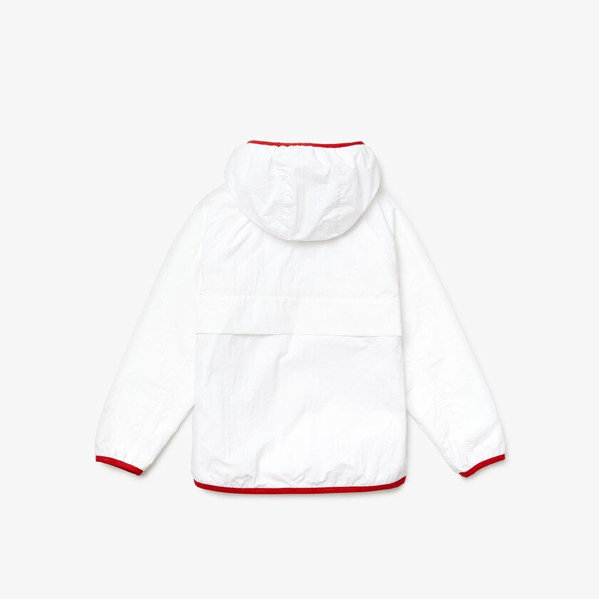 Kids' Lacoste White / Red Jackets SPORT Lightweight IG9-59335W8