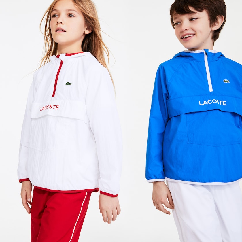 Kids' Lacoste White / Red Jackets SPORT Lightweight IG9-59335W8