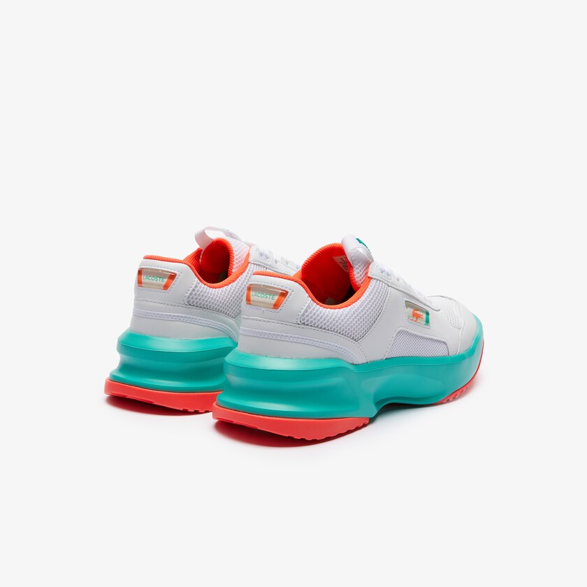Men's Lacoste White / Turquoise Sneakers Ace Lift Herringbone Leather CH4-32343E0
