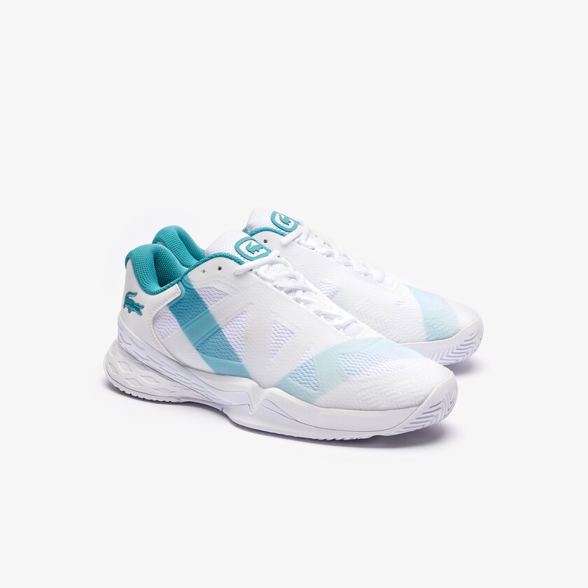 Men's Lacoste White / Turquoise Sneakers LC Scale L20 Textile and Synthetic VO9-27432N3