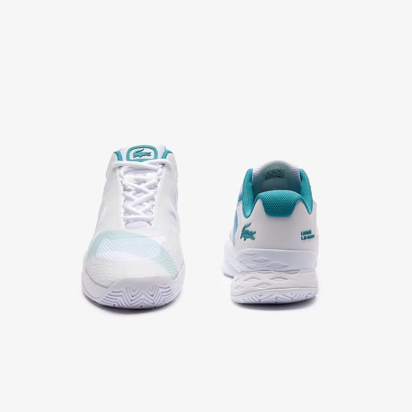 Men's Lacoste White / Turquoise Sneakers LC Scale L20 Textile and Synthetic VO9-27432N3