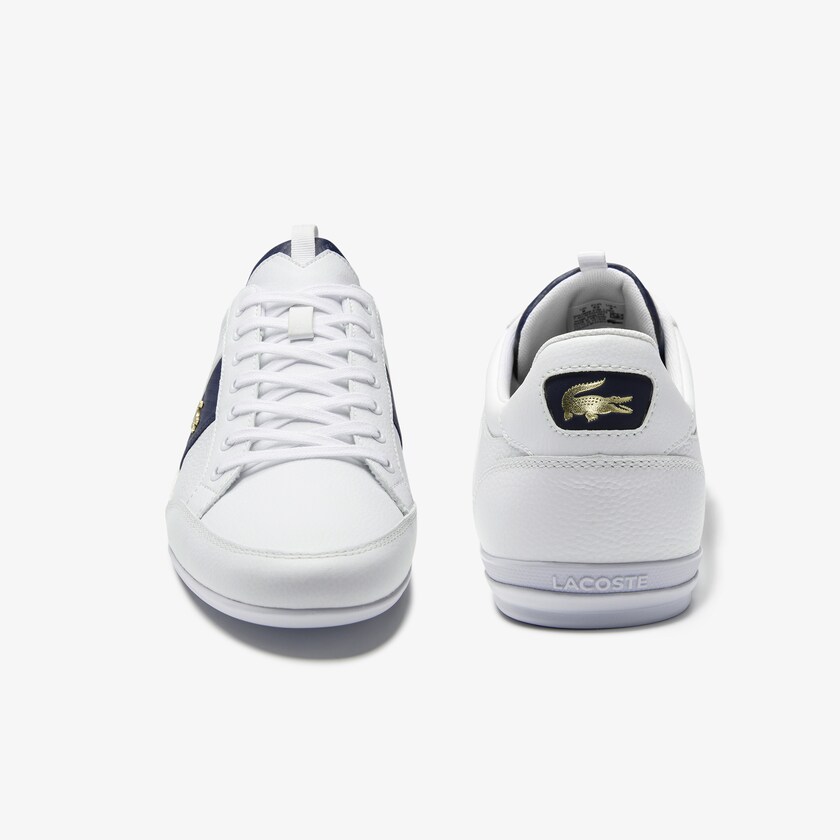Men's Lacoste White / White Sneakers Chaymon Leather and Carbon Fibre QD4-83018N7
