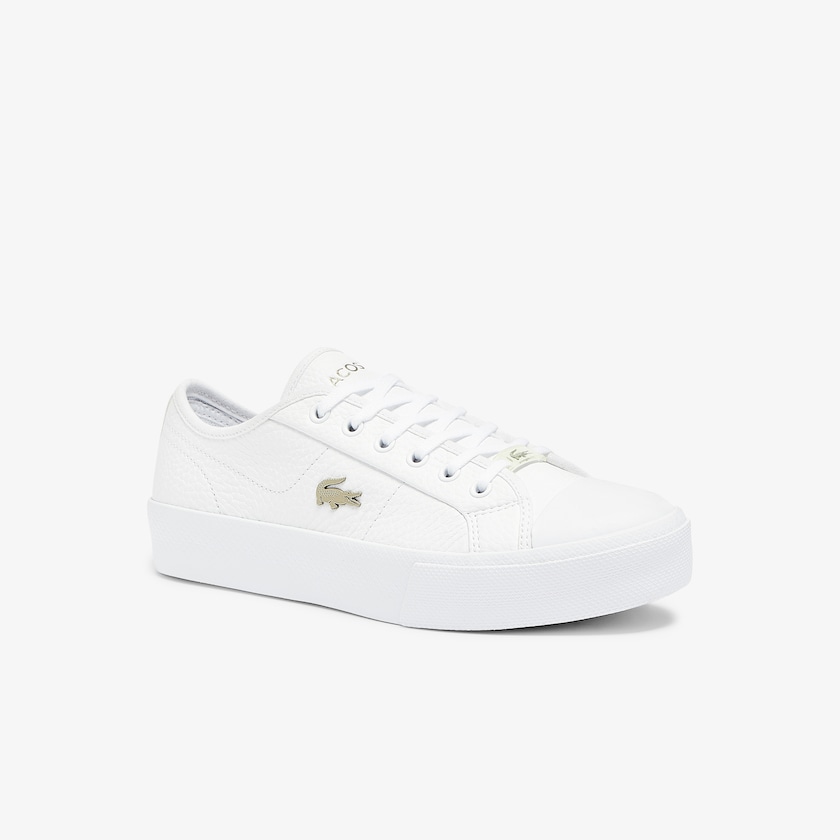 Women's Lacoste White / White Sneakers Ziane Plus Grand Leather OC2-29152B6