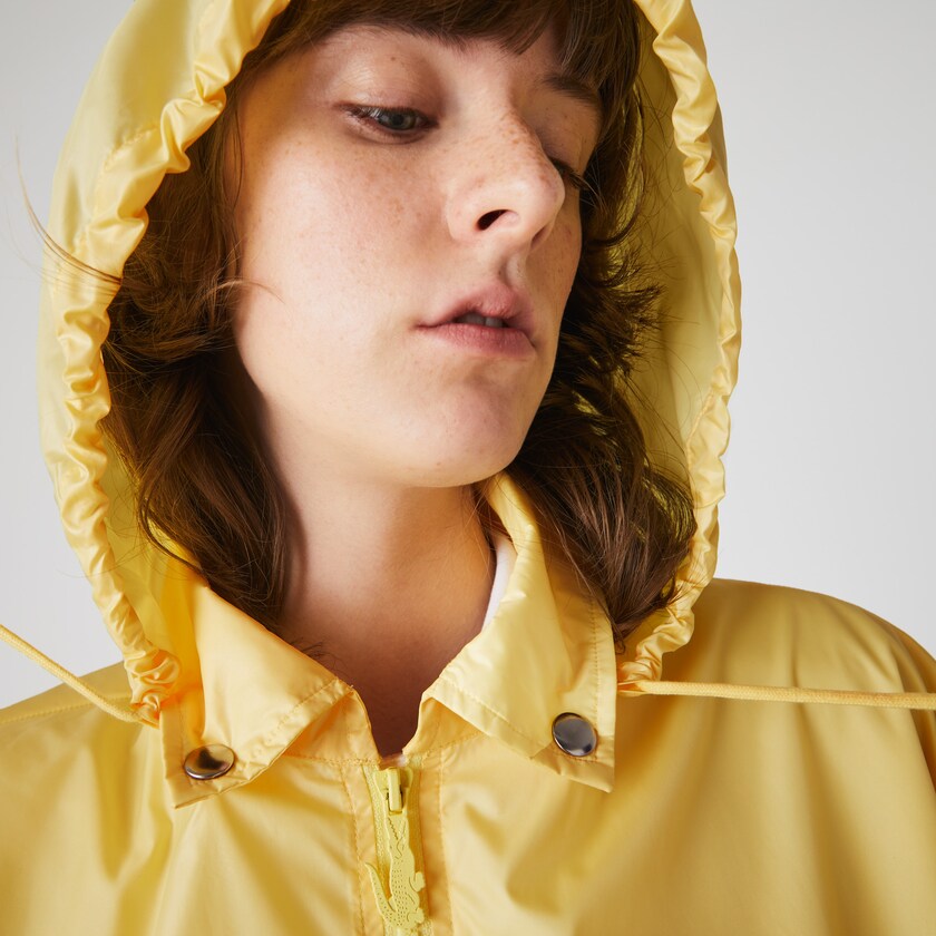 Women's Lacoste Yellow Jackets LIVE Lightweight Collapsible Zip Rain GM9-88998C8