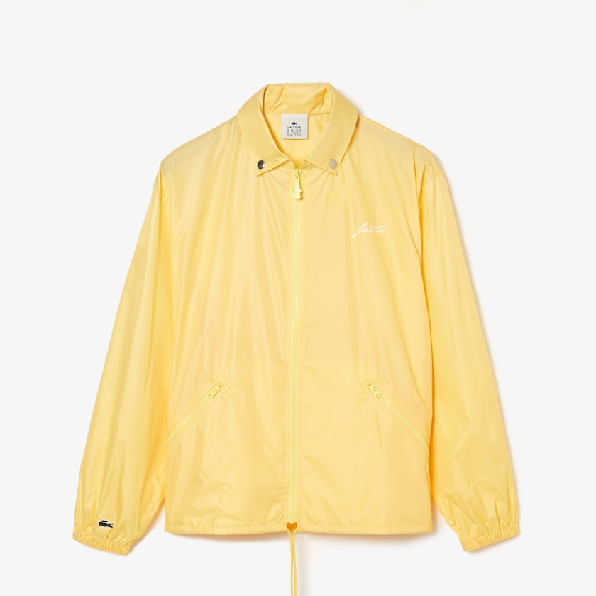Women's Lacoste Yellow Jackets LIVE Lightweight Collapsible Zip Rain GM9-88998C8