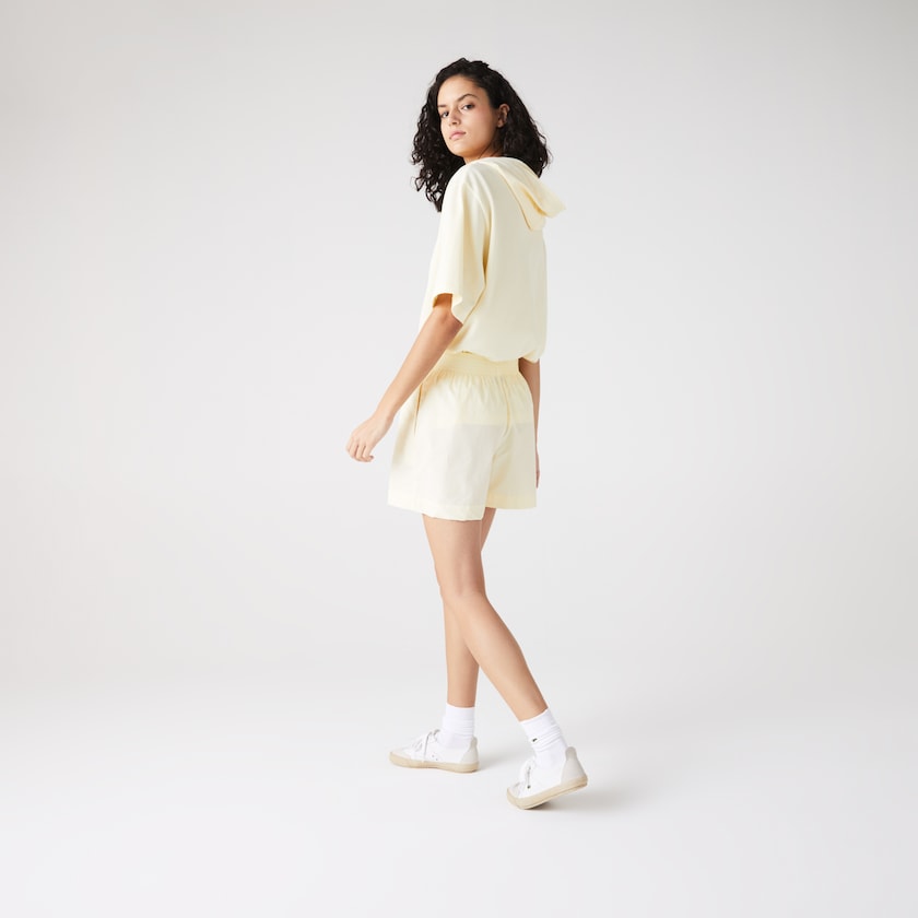 Women's Lacoste Yellow Shorts Light Cotton Poplin WT4-04830B7