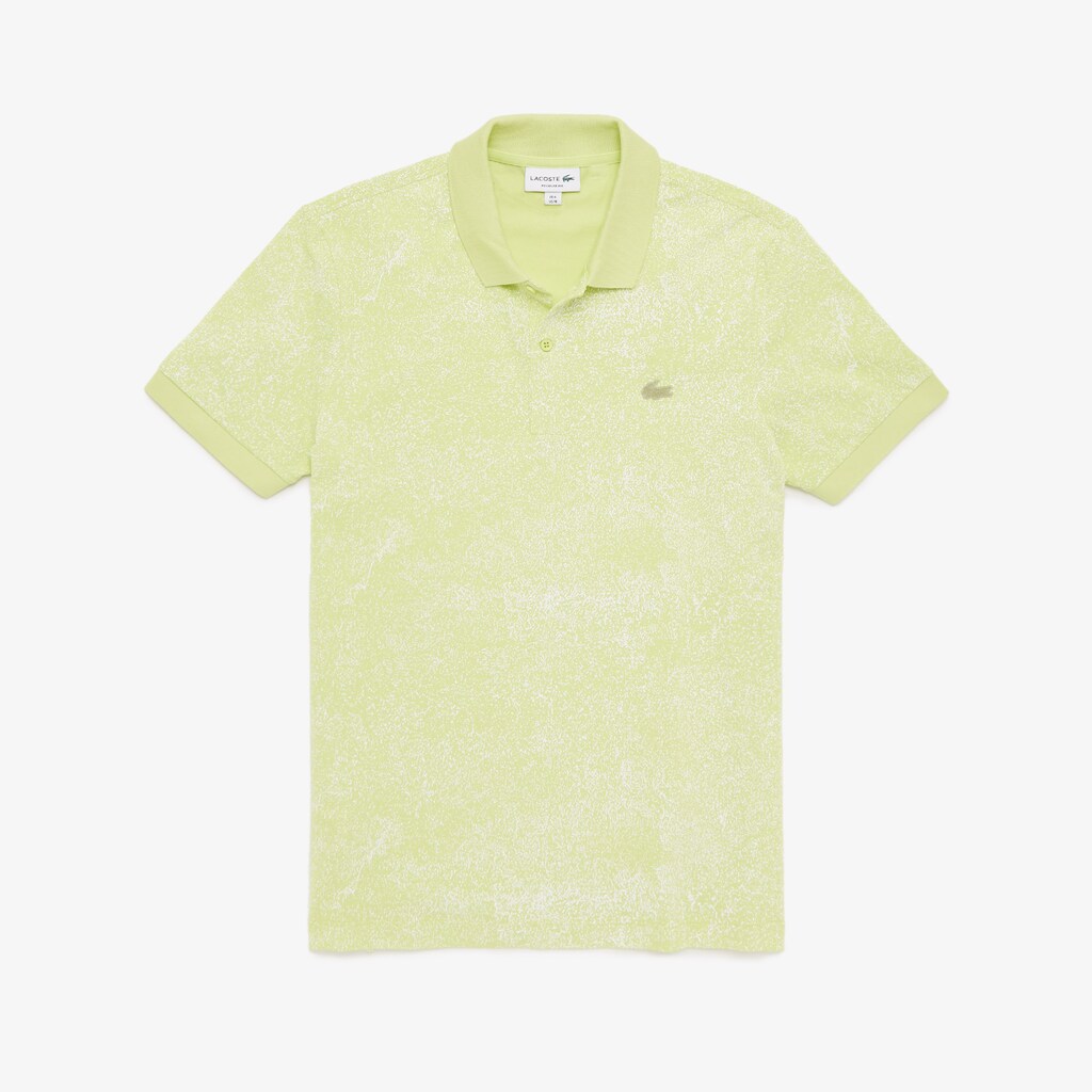 Men's Lacoste Yellow Polo Shirts Motion Premium Piqué SX5-96279T9