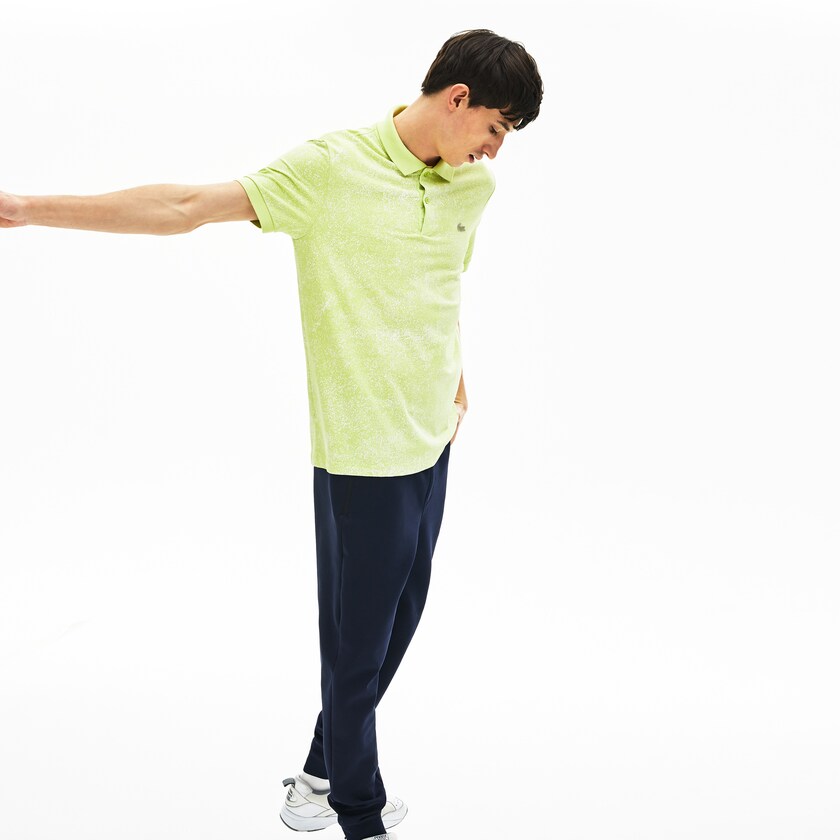 Men's Lacoste Yellow Shirts Motion Premium Piqué Polo WC3-16501W4