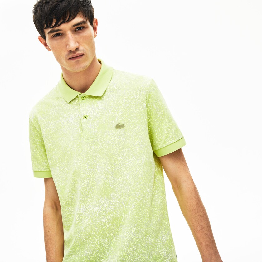 Men's Lacoste Yellow Shirts Motion Premium Piqué Polo WC3-16501W4