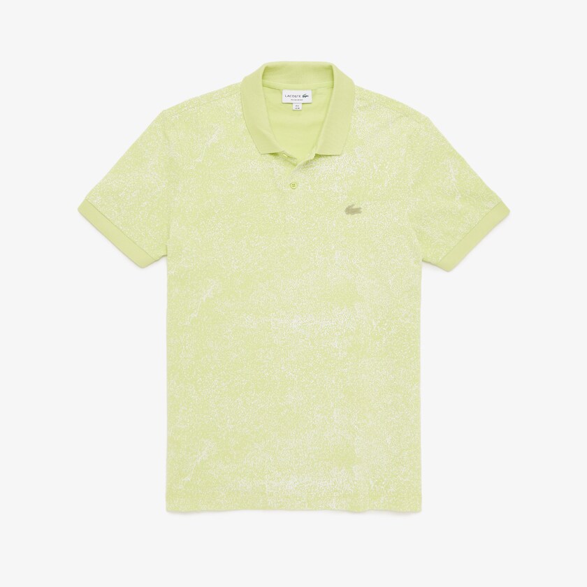 Men's Lacoste Yellow Shirts Motion Premium Piqué Polo WC3-16501W4