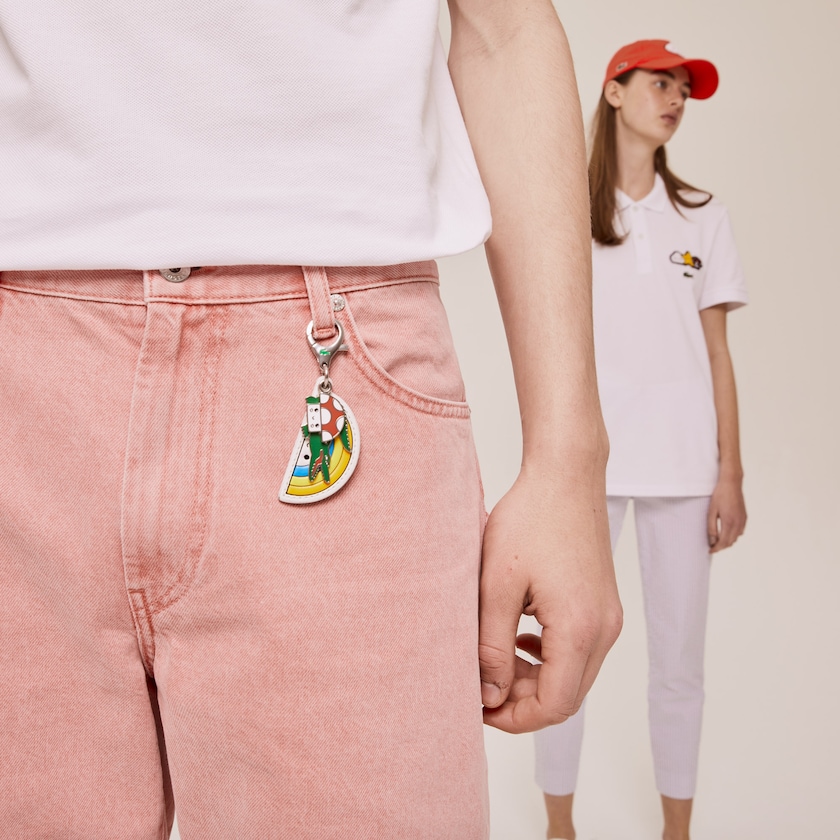 Men's Lacoste Yellow Bags x FriendsWithYou Coloured Metal Charm Keyring SX7-52305U1
